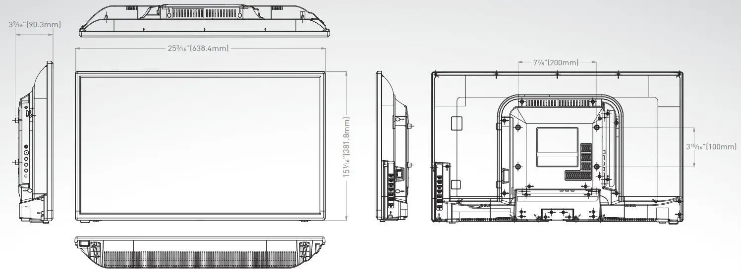 FURRION 28 LED HD TV--FEHS28E8A