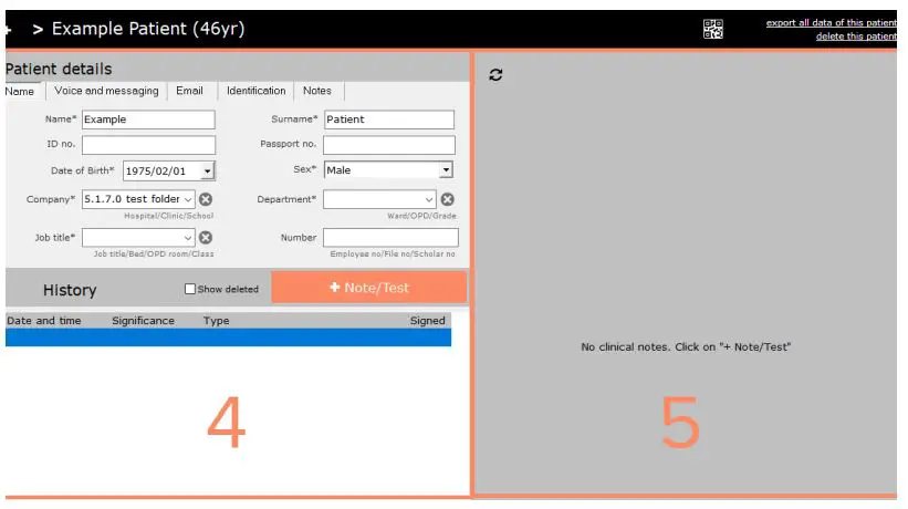 eMoyo TD0102 Kuduscope User Manual - Adding a New Patient