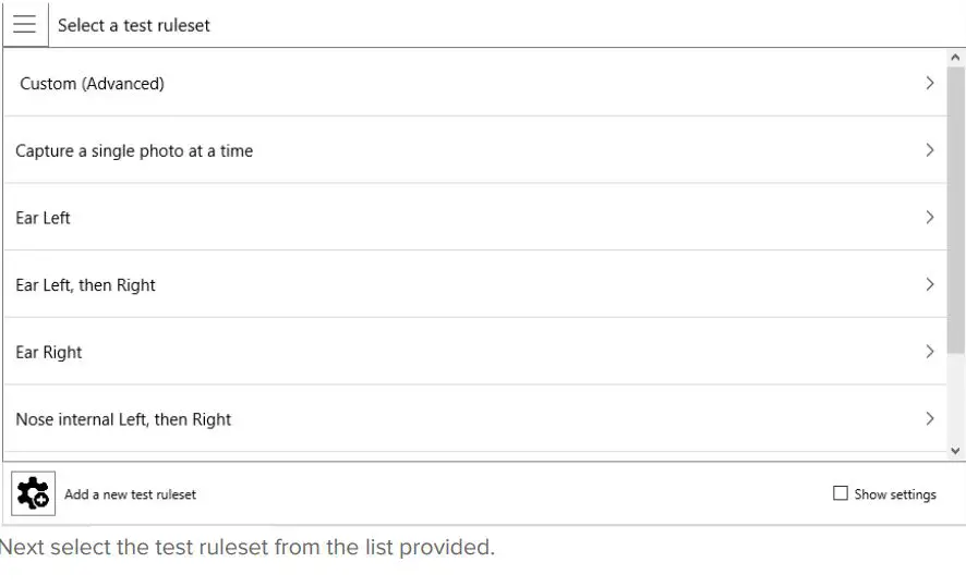 eMoyo TD0102 Kuduscope User Manual - To do an otoscopic examination select Photos Kuduscope from the menu
