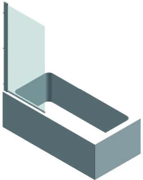 Merlyanbath Single Square Bath Screen Installation Guide