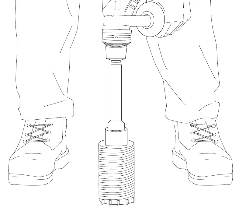 Using Rotary Percussion Core Bits 03