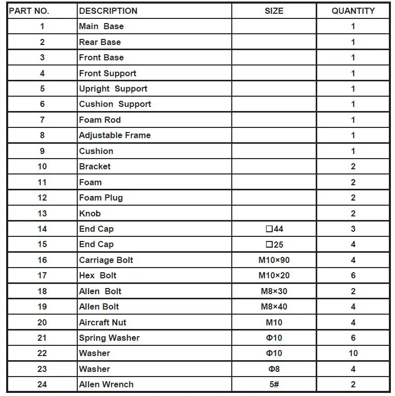 French Fitness FF-SS20 Sissy Squatz Owner's fig 11