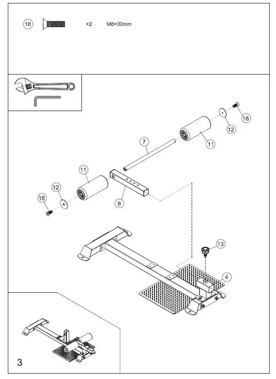 French Fitness FF-SS20 Sissy Squatz Owner's fig 8