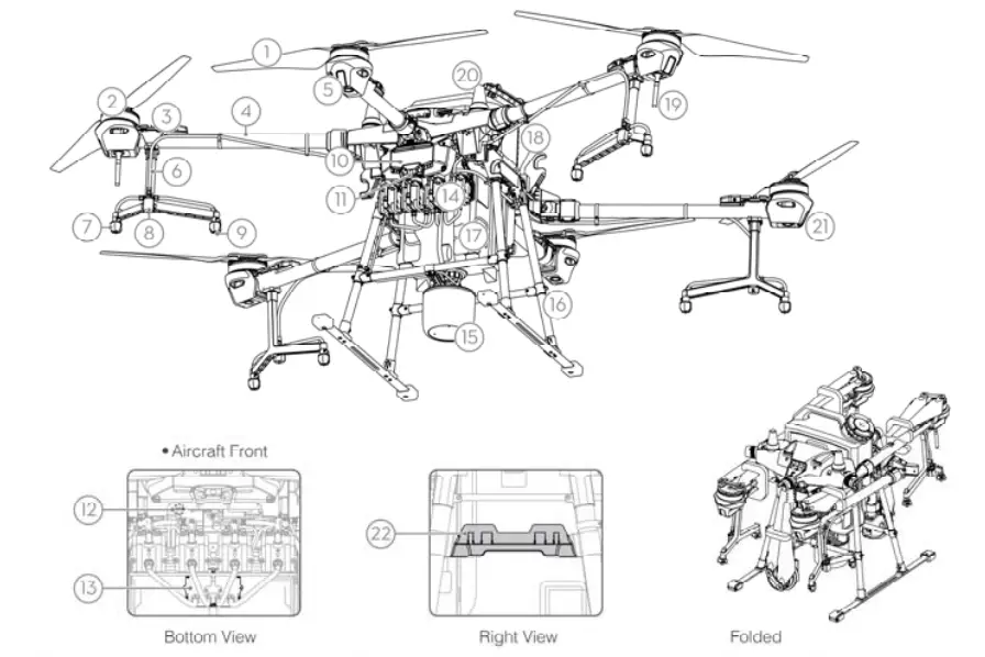 Dji T202008SS3 AGRAS Aircraft fig 1