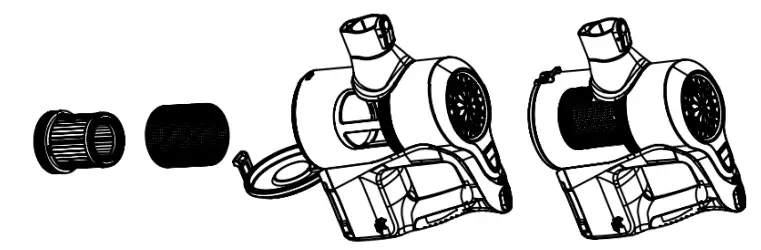 Kogan T10PRO CORDLESS 29.6V STICK VACUUM CLEANER - tube