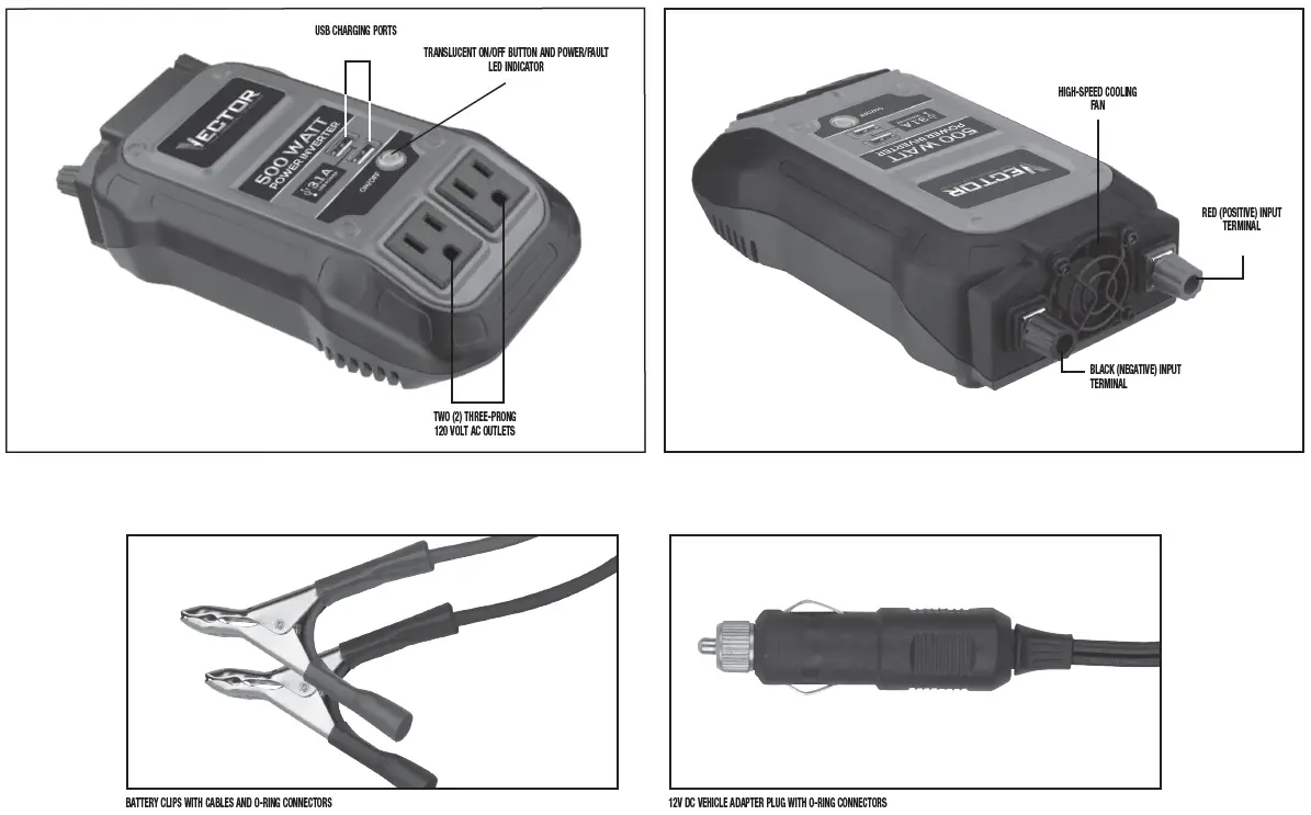 VECTOR-PI500V-500-WATT-Power-Inverter-with-USB-Charging-Ports-2