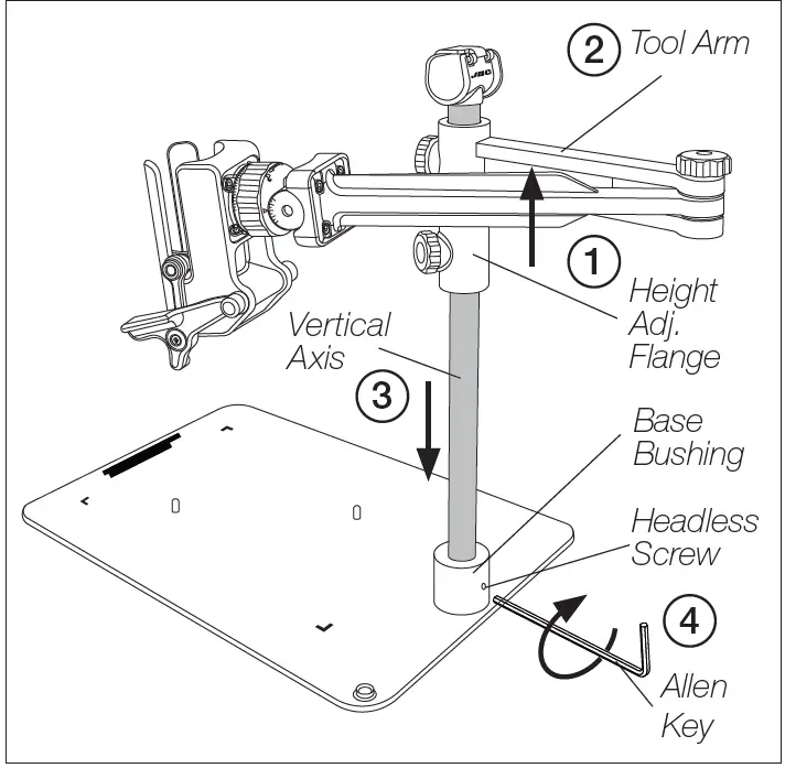 JBC RWB Rework Adjustable Arm for PHB 11