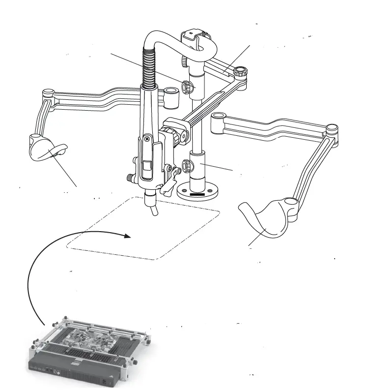 JBC RWB Rework Adjustable Arm for PHB 21