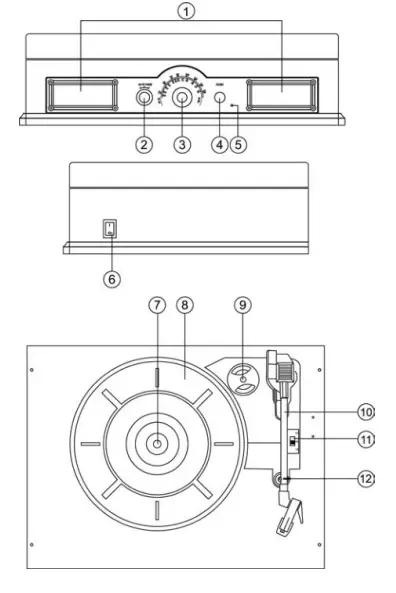 HYUNDAI-RT-Turntable-with-Stereo-Radio-Receiver-1