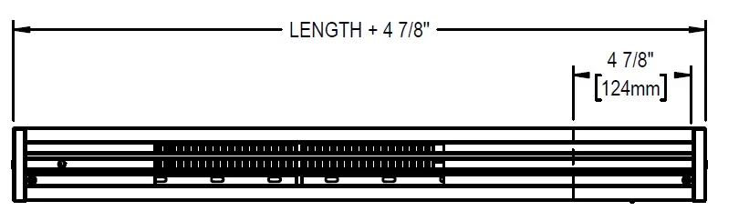 STELPRO ALUX2 Series Aluminum Mini Architectural Baseboard-FIG2