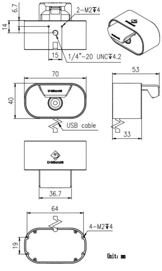 DALI MD16U Human Body Temperature Measurement Module - Mechanical Parameters