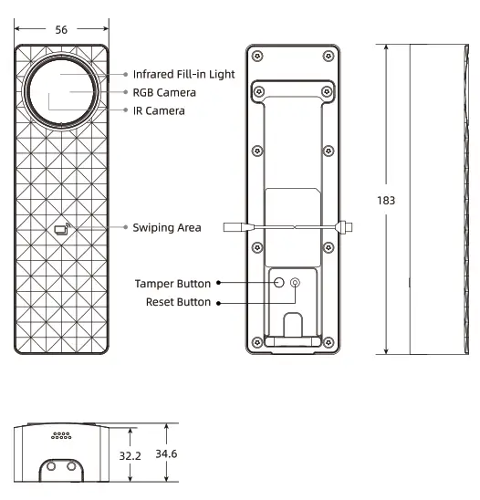 Uface X U05-1701 Face Recognition Terminal - Fig