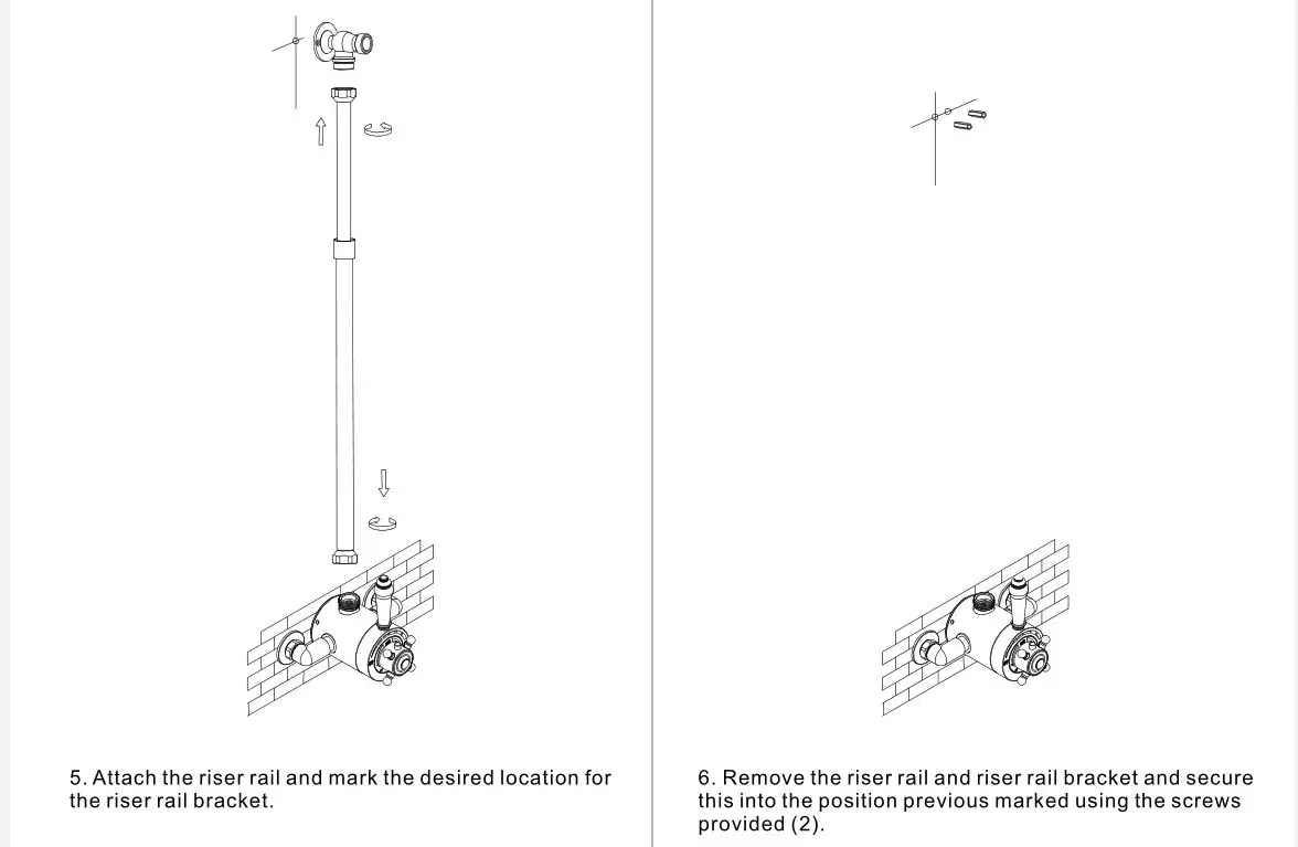 HARRISON Shower Thermostatic Mixer-Installation Procedure 3