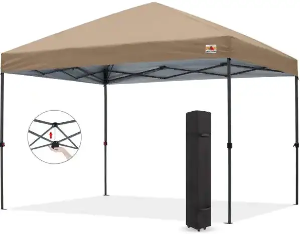 ABCCANOPY AHZXS-Khaki Easy Pop up Outdoor Canopy Tent