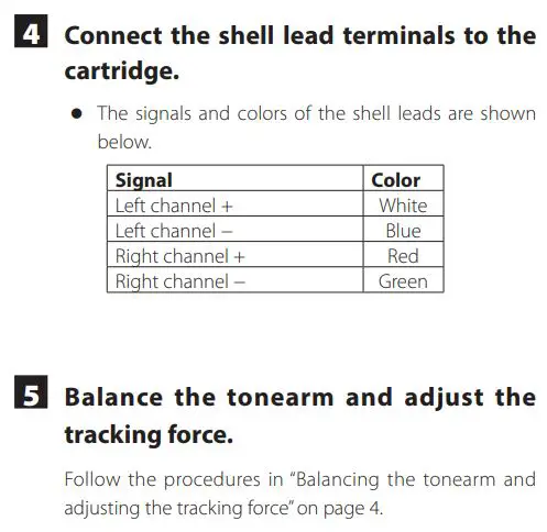 TEAC TN-400BT-SE Manual Belt Drive Turntable Owner's Manual - Changing the cartridge