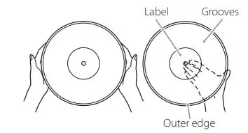 TEAC TN-400BT-SE Manual Belt Drive Turntable Owner's Manual - Holding records