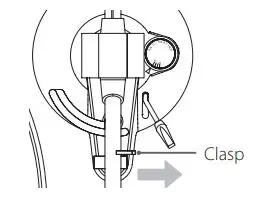 TEAC TN-400BT-SE Manual Belt Drive Turntable Owner's Manual - Move the tonearm clasp