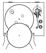 TEAC TN-400BT-SE Manual Belt Drive Turntable Owner's Manual - Place the felt mat on the platter