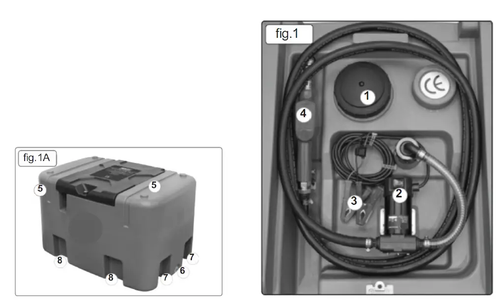 BRABEREQ DD400 Diesel Transfer Tank fig 2