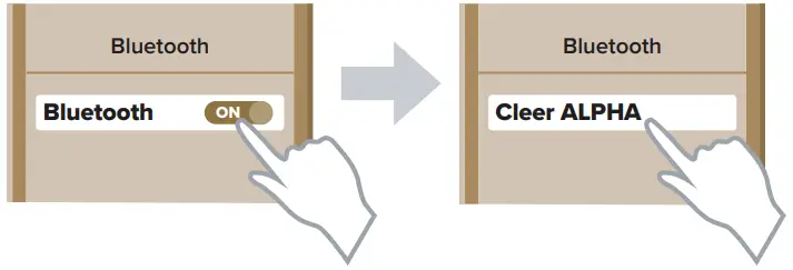 cleer 242ALPHAMB Alpha Wireless Active Noise Cancelling - Bluetooth device list