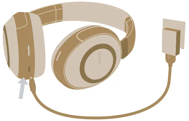 cleer 242ALPHAMB Alpha Wireless Active Noise Cancelling - Charging