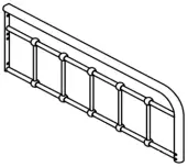 Unbranded BR Bronze Metal Frame Twin Platform Bed B4