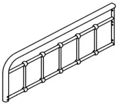 Unbranded BR Bronze Metal Frame Twin Platform Bed B5