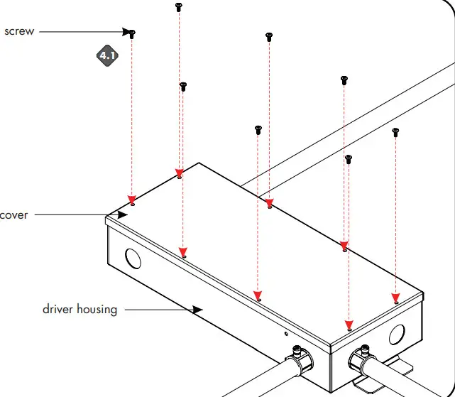 luminii PSDALI DT8-96 24 DALI LED Driver - Dali controller wires 2