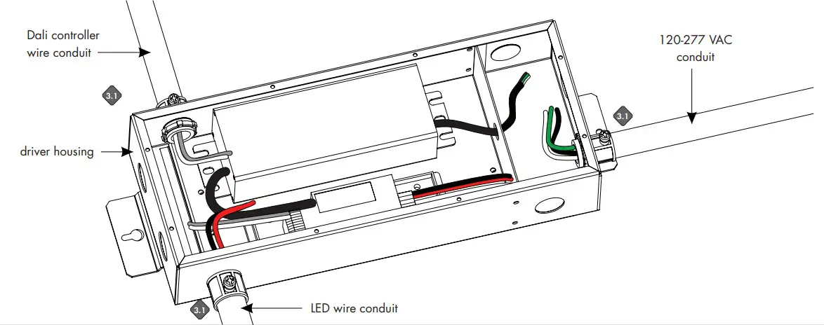 luminii PSDALI DT8-96 24 DALI LED Driver - Fig 2
