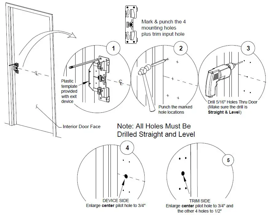 DETEX 14D Advantex Outside Lever Trim fig (3)