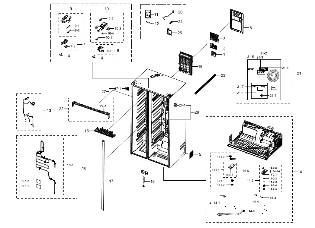 SAMSUNG RS68N8241B1 Freezer FIG 3
