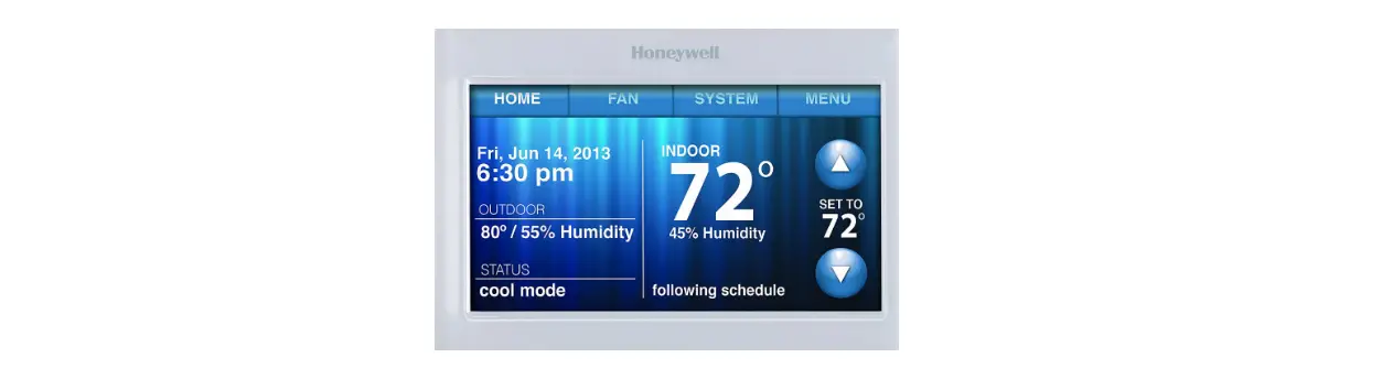 Honeywell ‎th9320wf5003 Wireless Wifi Thermostat,7 Programmable Instruction Manual