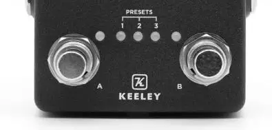 KEELEY KHaloB12 Halo Andy Timmons Dual Echo Pedal - FOOTSWITCH CONTROLS