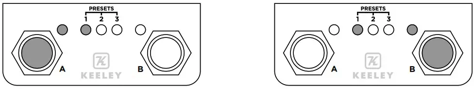 KEELEY KHaloB12 Halo Andy Timmons Dual Echo Pedal - TAP TEMPO MODE