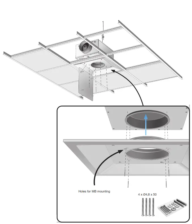 Lindab LKP (-P) Square Air Diffuser - LKP2