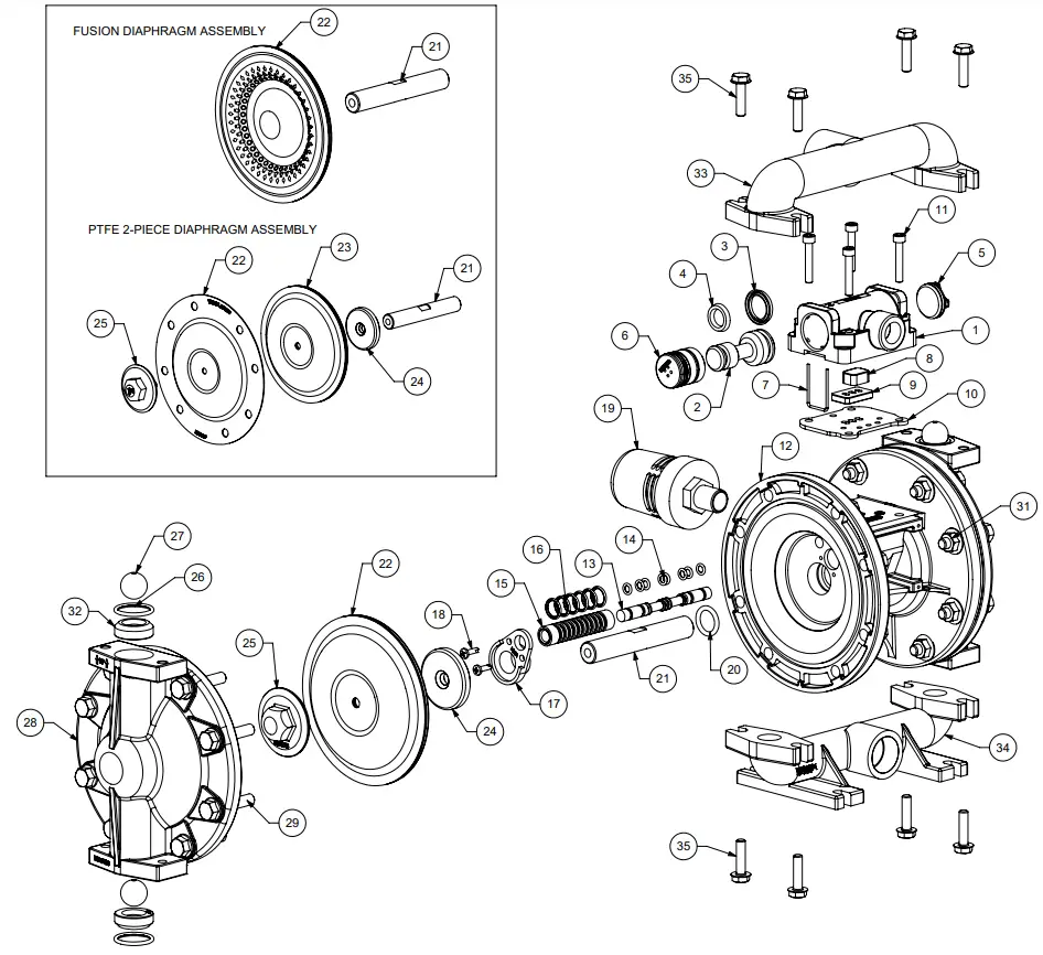 VERSAMATIC E7 3-4 Inch Elima Matic Bolted Metal - diagram