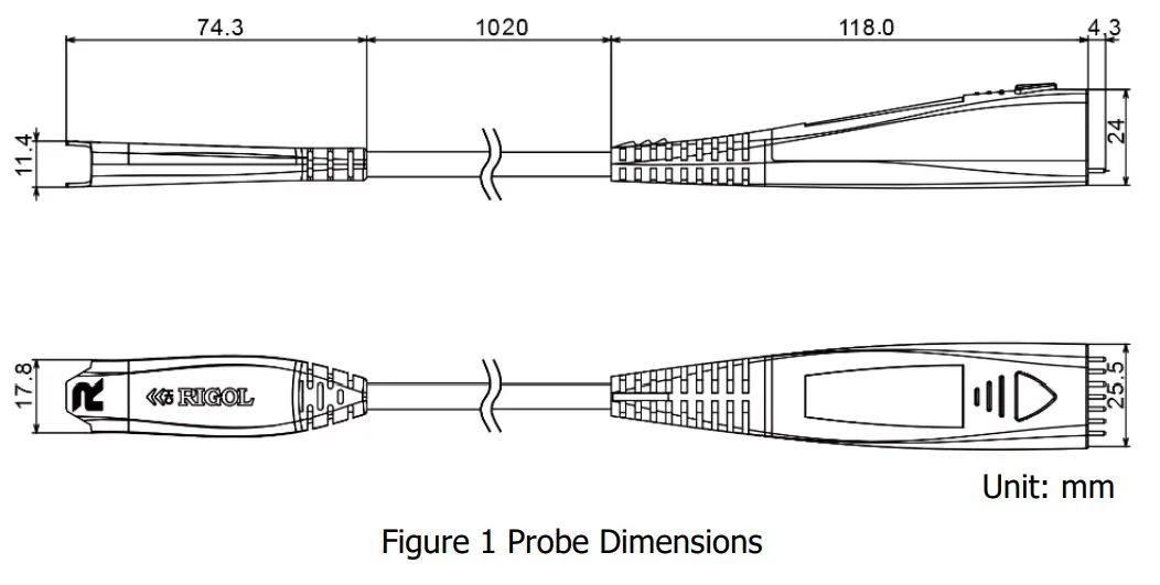 RIGOL PVA8350 3 5GHz Active Differential Probe with 3 Position Memory Light