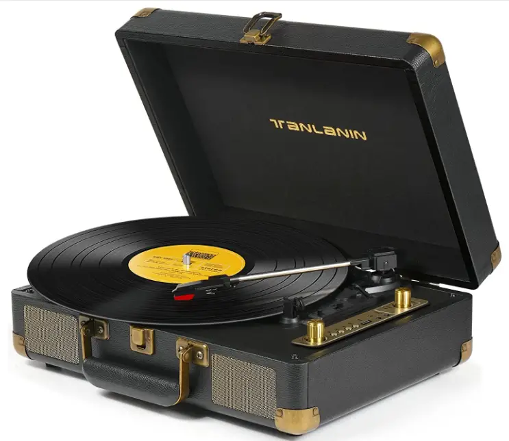 TANLANIN-TE-2021BK-Vintage-Suitcase-Record-Player-Product