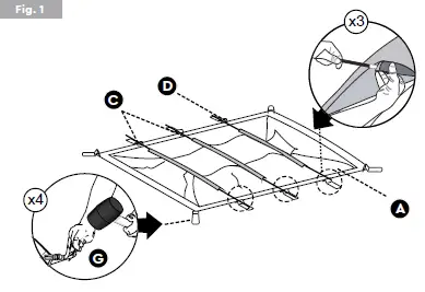 TAMBU Suti TC 4 Person Family Tunnel Tent Navy Blue fig 2
