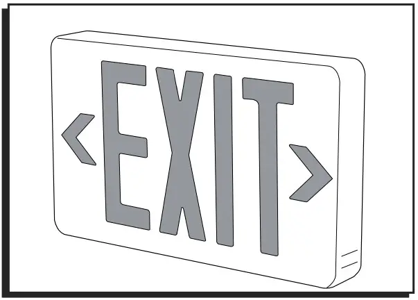 ULINE H-1663 Plastic Exit Sign - 1