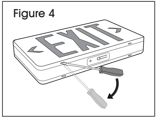 ULINE H-1663 Plastic Exit Sign - FIG 4