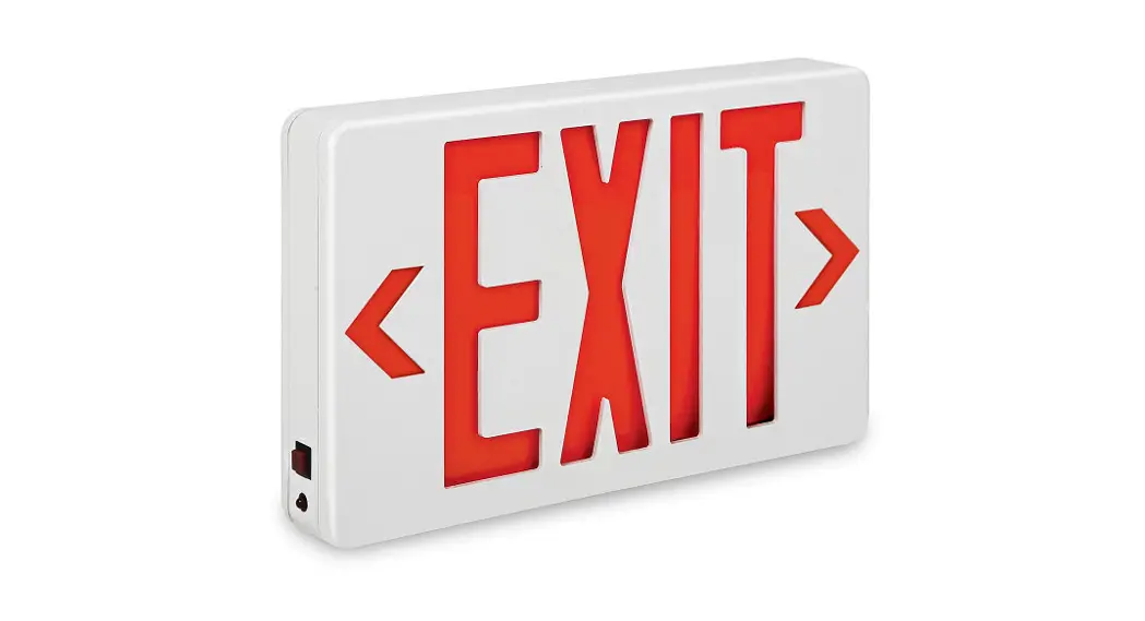 Uline H-1663 Plastic Exit Sign Installation Guide