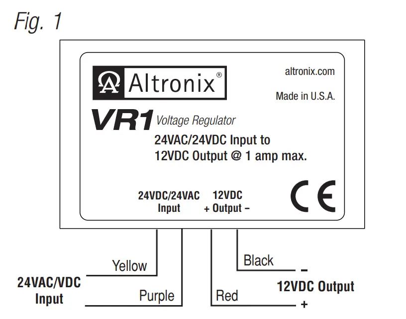 Altronix VR Series Power Conversion Modules