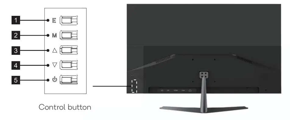 kogan KAMN32QF7TA 32QHD IPS Freesync Frameless Monitor - CONTROL BUTTON