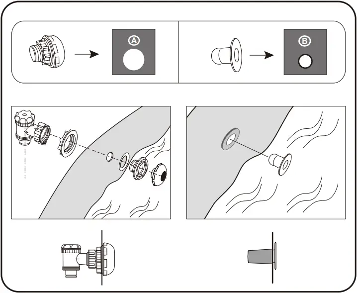 Bestway 56720E - CONNECTION VALVE ASSEMBLY