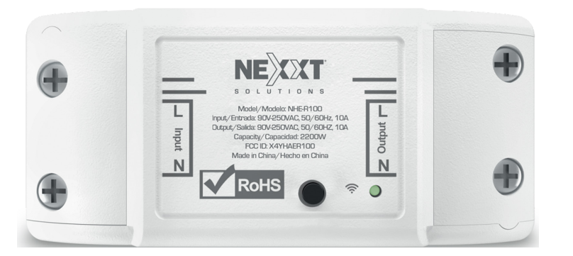 Nexxt Solutions Nhe-r100 Smart Wifi Relay Switch User Guide Nexxt Solutions Nhe-r100 Smart Wifi Relay Switch User Guide