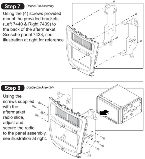 FIG 6 Double Din Assembly
