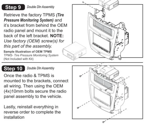 FIG 7 Double Din Assembly