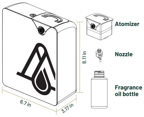 AromaPlan DAP 1001 White Diffuser - Figure 1