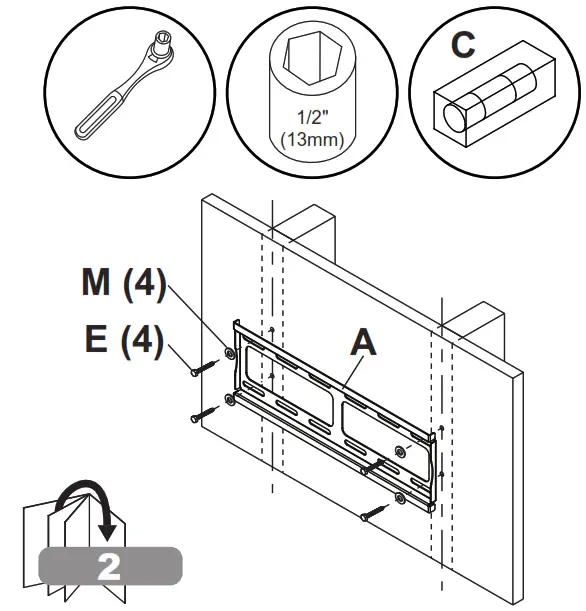 peerless AV TVFT650 TV Wall Mount - Fig 13